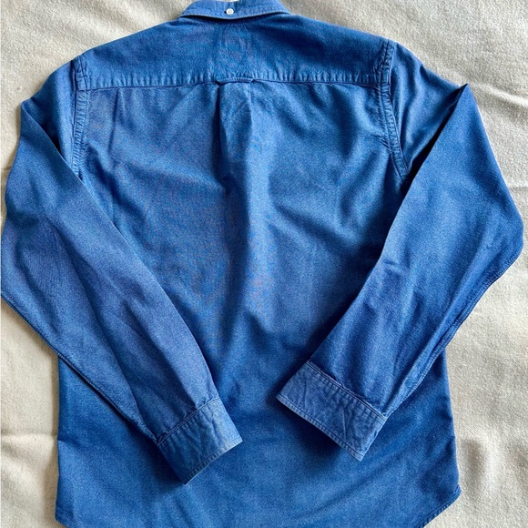 J. Crew medium blue Oxford button-down collar shirt, size S slim - Picture 4 of 4